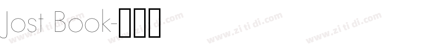 Jost Book字体转换